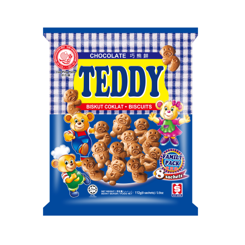 Hup Seng Chocolate Teddy Pack 112g (8s)