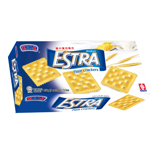 Kerk Estra Plain Cracker 156g (7s) Box
