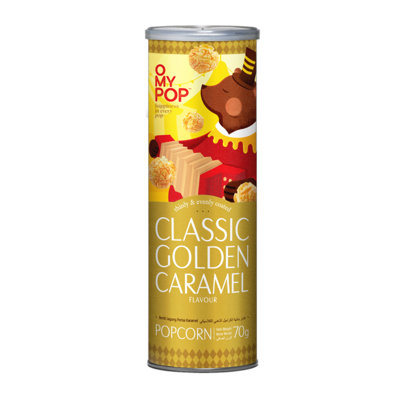 Omypop Popcorn Golden Caramel 70g