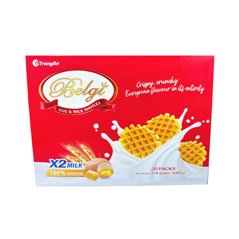 Belgi Egg & Milk Waffles Box 278g (20s)