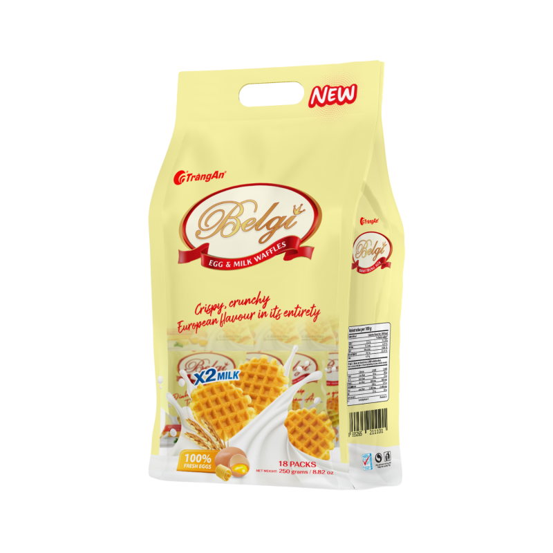 Belgi Egg & Milk Waffles Pack 250g (18s)