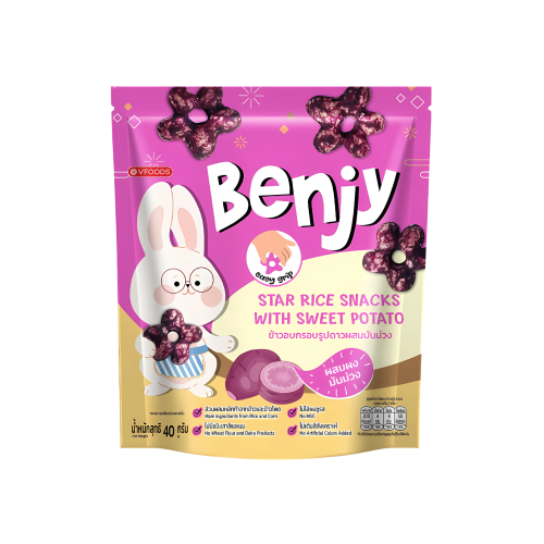 Benjy Star Rice Snacks With Sweet Potato Flavor 40g
