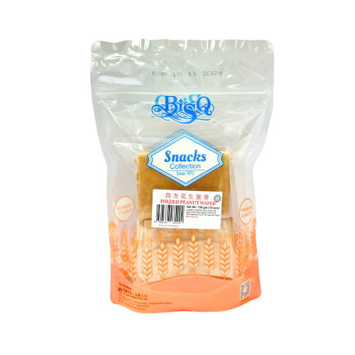 BisQ Folded Peanut Wafer 150g 12pc (6s)