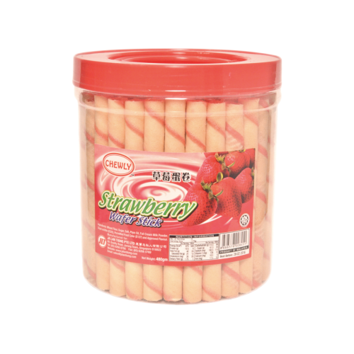 Chewly Strawberry Wafer Stick 480g