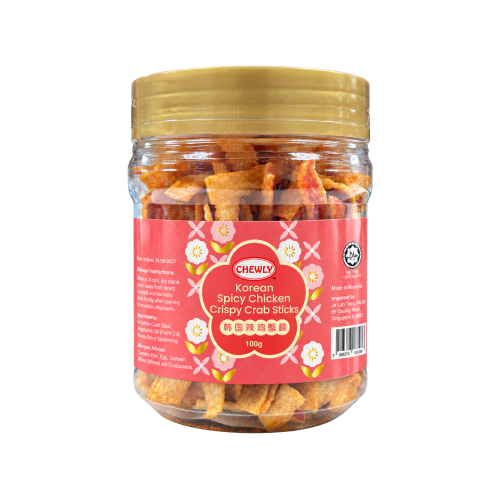 Chewly Korean Spicy Chicken Crispy Crab Sticks 100g Chewly Korean Spicy Chicken Crispy Crab Sticks 100g