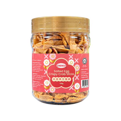Chewly Salted Egg Crispy Crab Sticks 100g