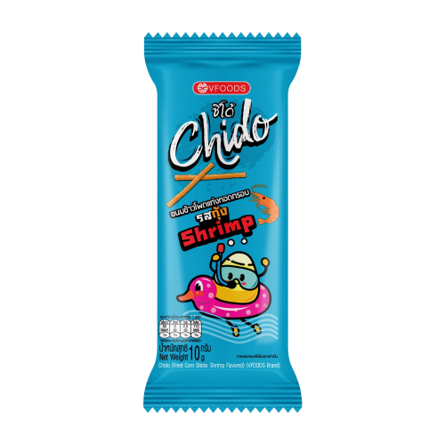 Chido Fried Corn Sticks (Shrimp Flavored) 10g