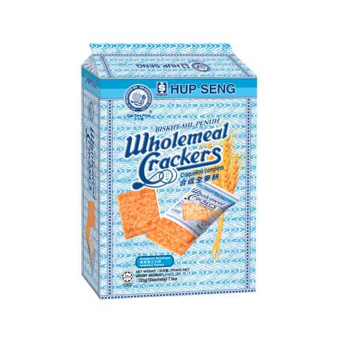 Hup Seng Wholemeal Crackers 225g (10s) Hup Seng Wholemeal Crackers 225g (10s)