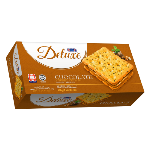 Kerk Deluxe Chocolate Sandwich 160g (7s) Box