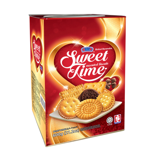Kerk Sweet Time Assorted Biscuits 600g Tin