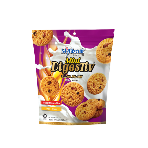MyBizcuit Mini Digestive Raisin Biscuit 120g MyBizcuit Mini Digestive Raisin Biscuit 120g