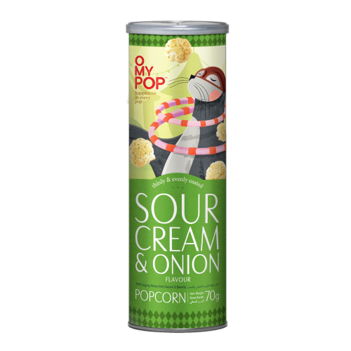 Omypop Popcorn Sour Cream & Onion 70g