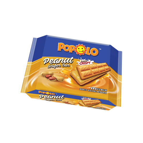 Popolo Peanut Wafer Bar 108g Popolo Peanut Wafer Bar 108g