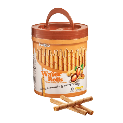 Popolo Peanut Wafer Roll 400g