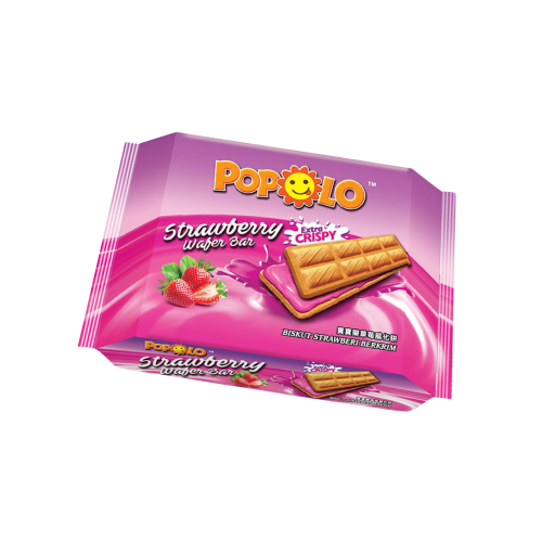 Popolo Strawberry Wafer Bar 108g Popolo Strawberry Wafer Bar 108g