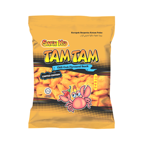 Snek Ku Chili Crab Tam Tam 70g Snek Ku Chili Crab Tam Tam 70g