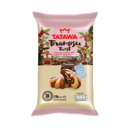Tatawa Tiramisu Cookies With Soft Coffee Chocolate 120g