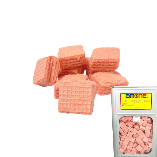 Amone Strawberry Cube Wafer 2.8kg Tin (ND)