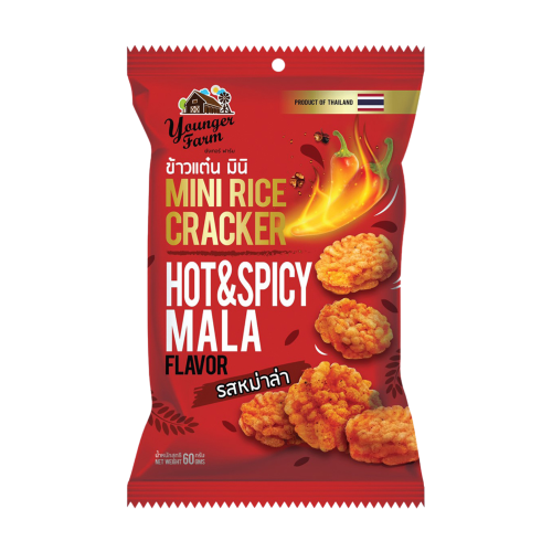 YoungerFarm Mini Rice Cracker Hot&Spicy Mala 60g
